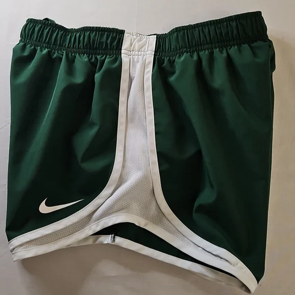 Nike Tempo Dri-Fit Lined Mid Rise Running Shorts, Green/White, Size Small - Picture 5 of 10